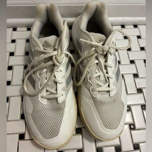 adidas White and Gray Athletic Shoes